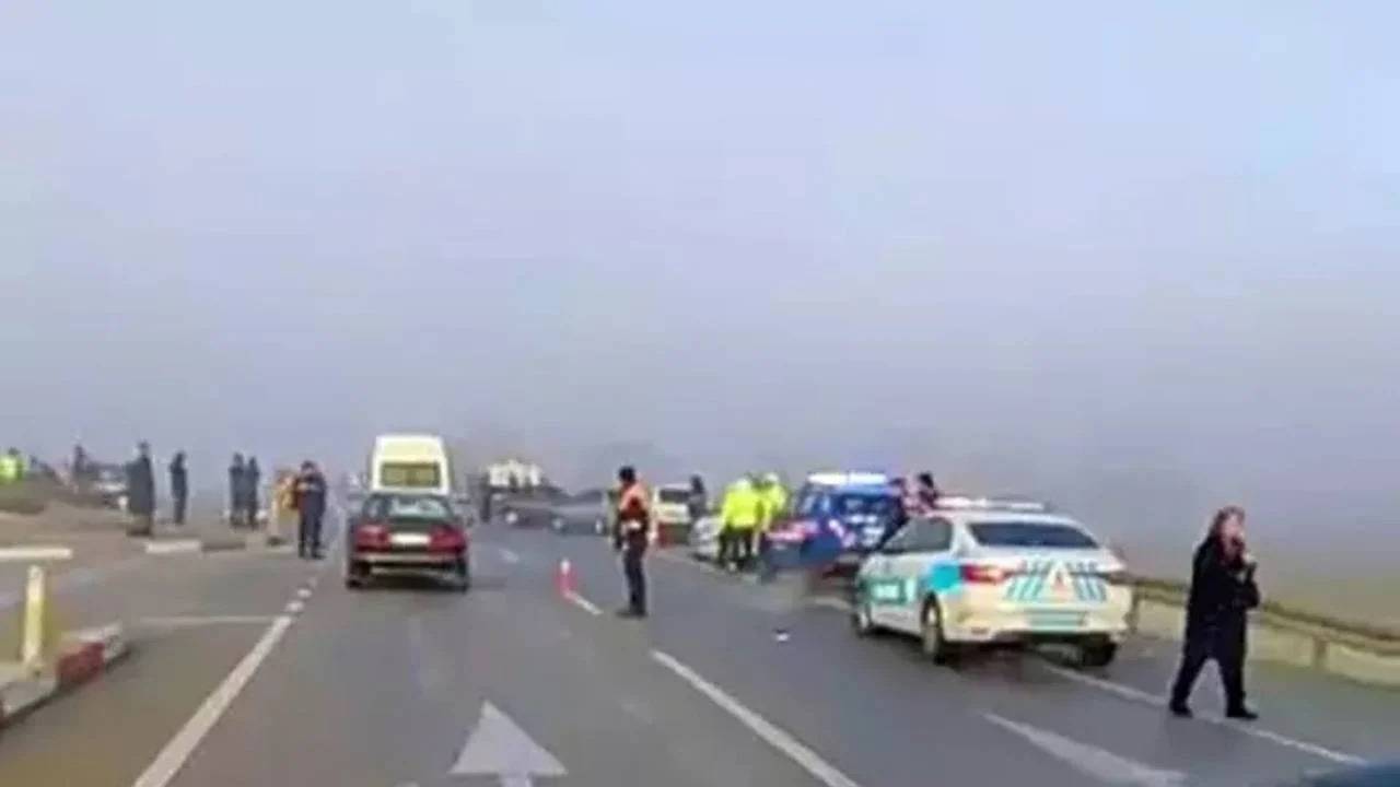 Karaman’da 13 araçlık zincirleme trafik kazası